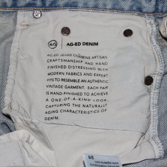AG-ED Denim Womens Clove High Rise Shorts Baggy Vintage Inspired Size 26  NWT - Picture 7 of 10